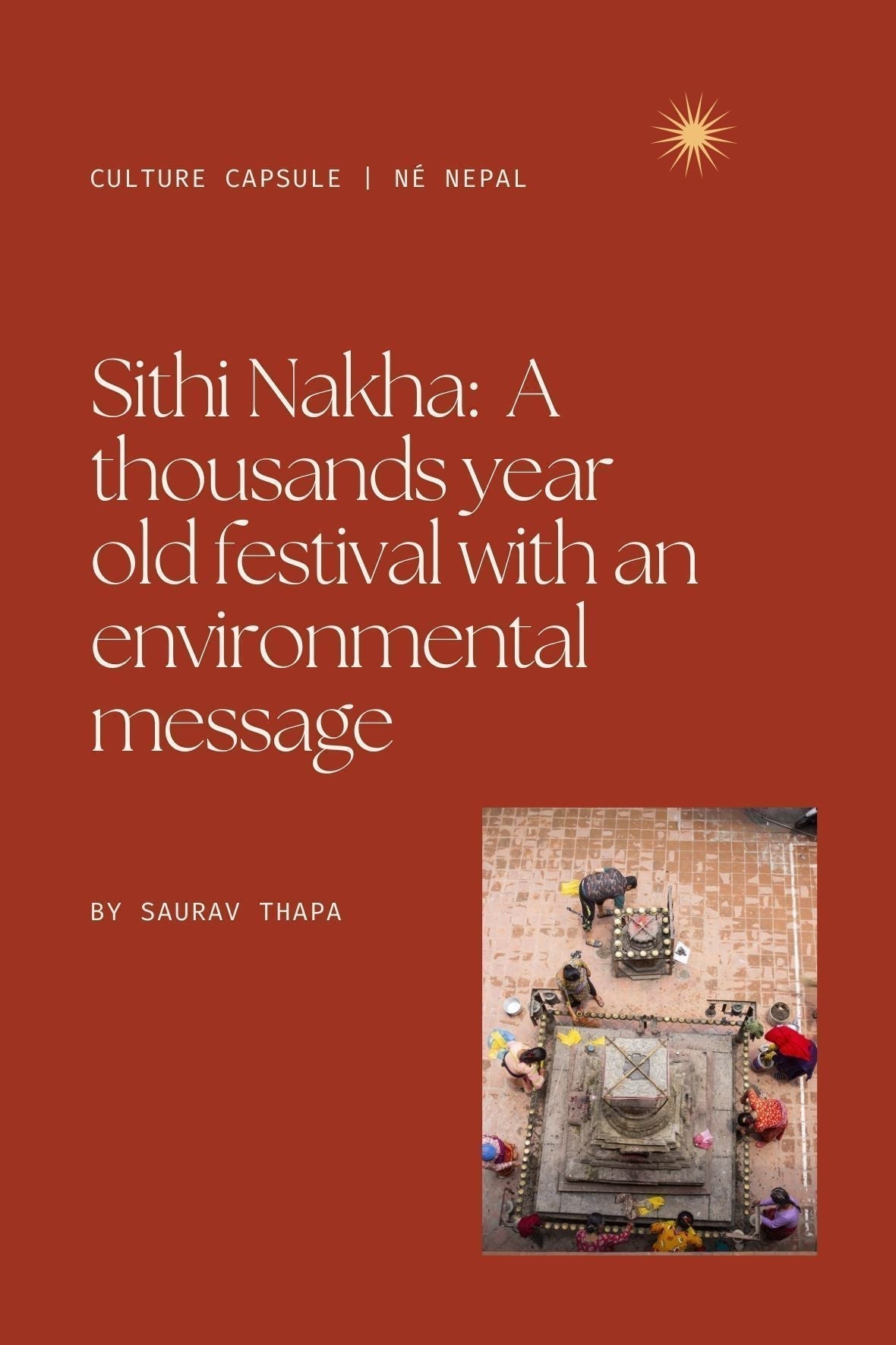 Sithi Nakha: A thousands year old festival with an environmental message