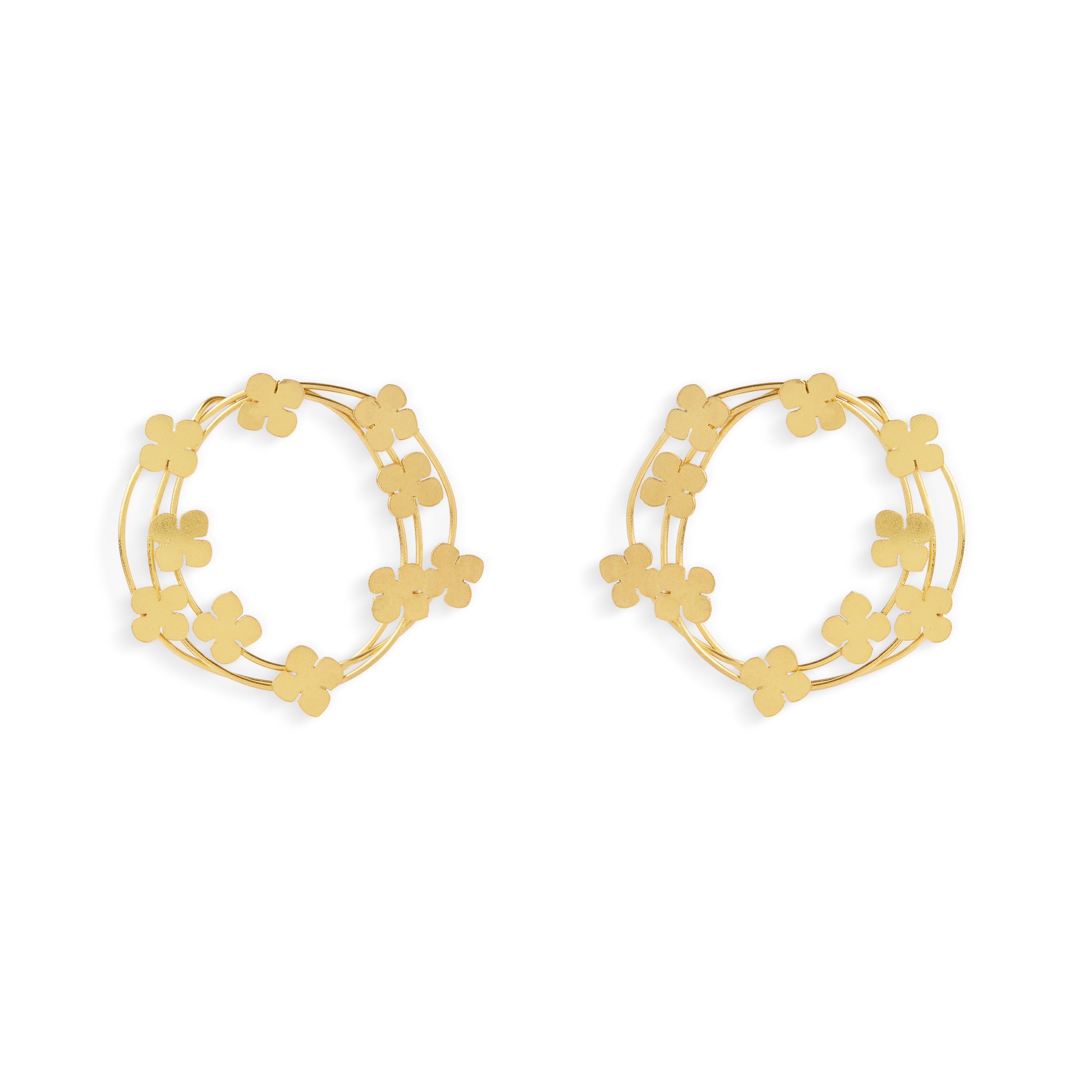 Floral Coiled Earring