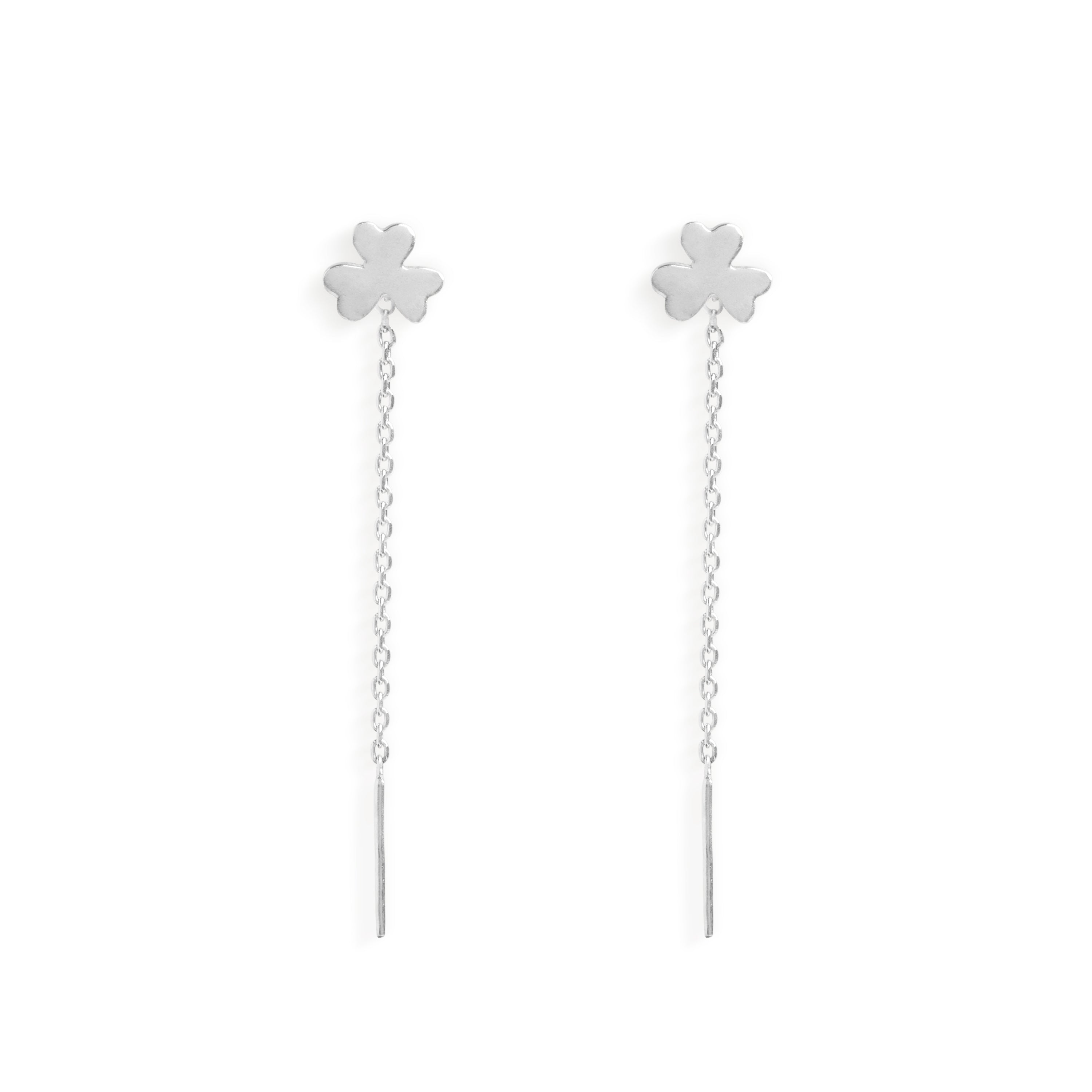 Clover Chain Earrings
