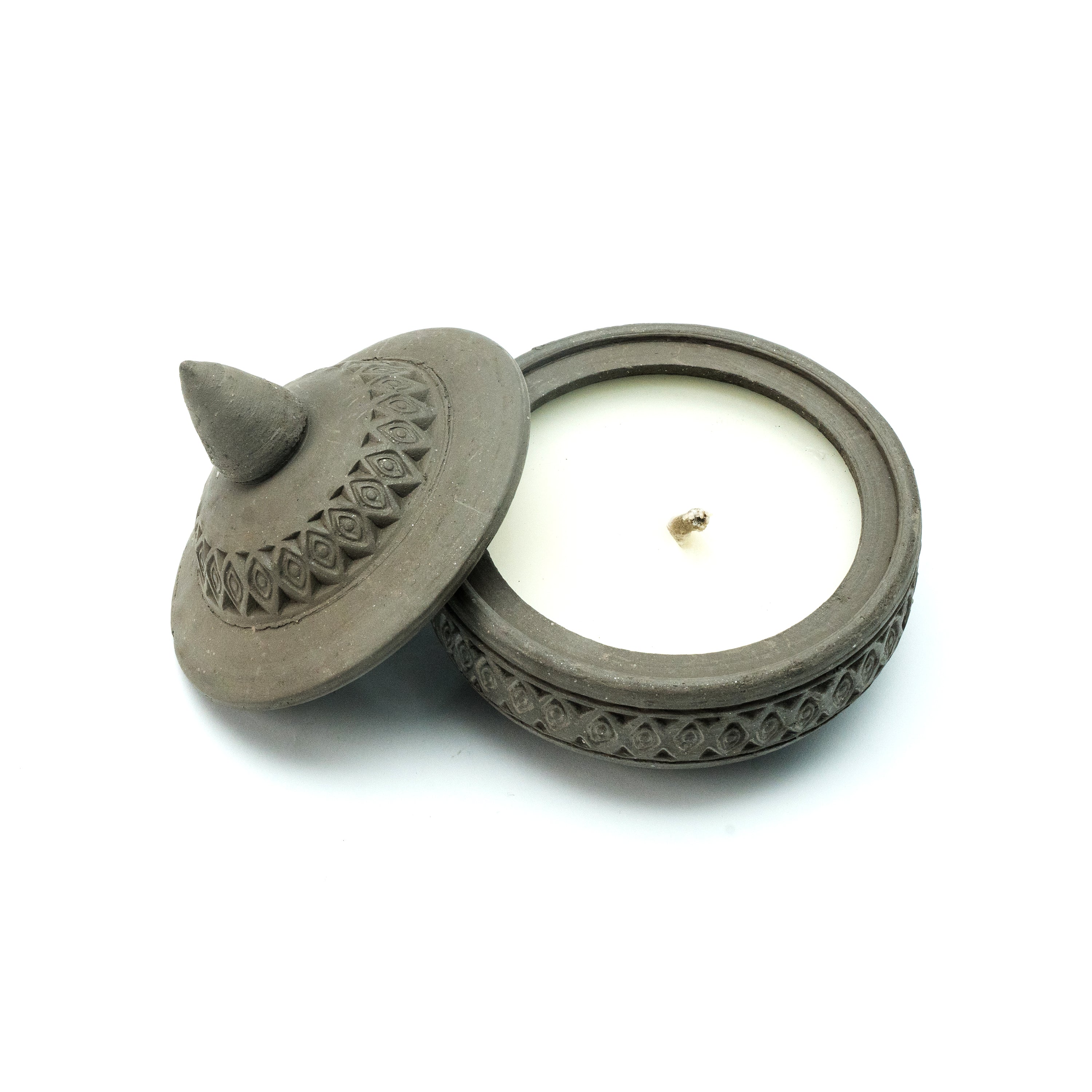 Earthen Light Candle