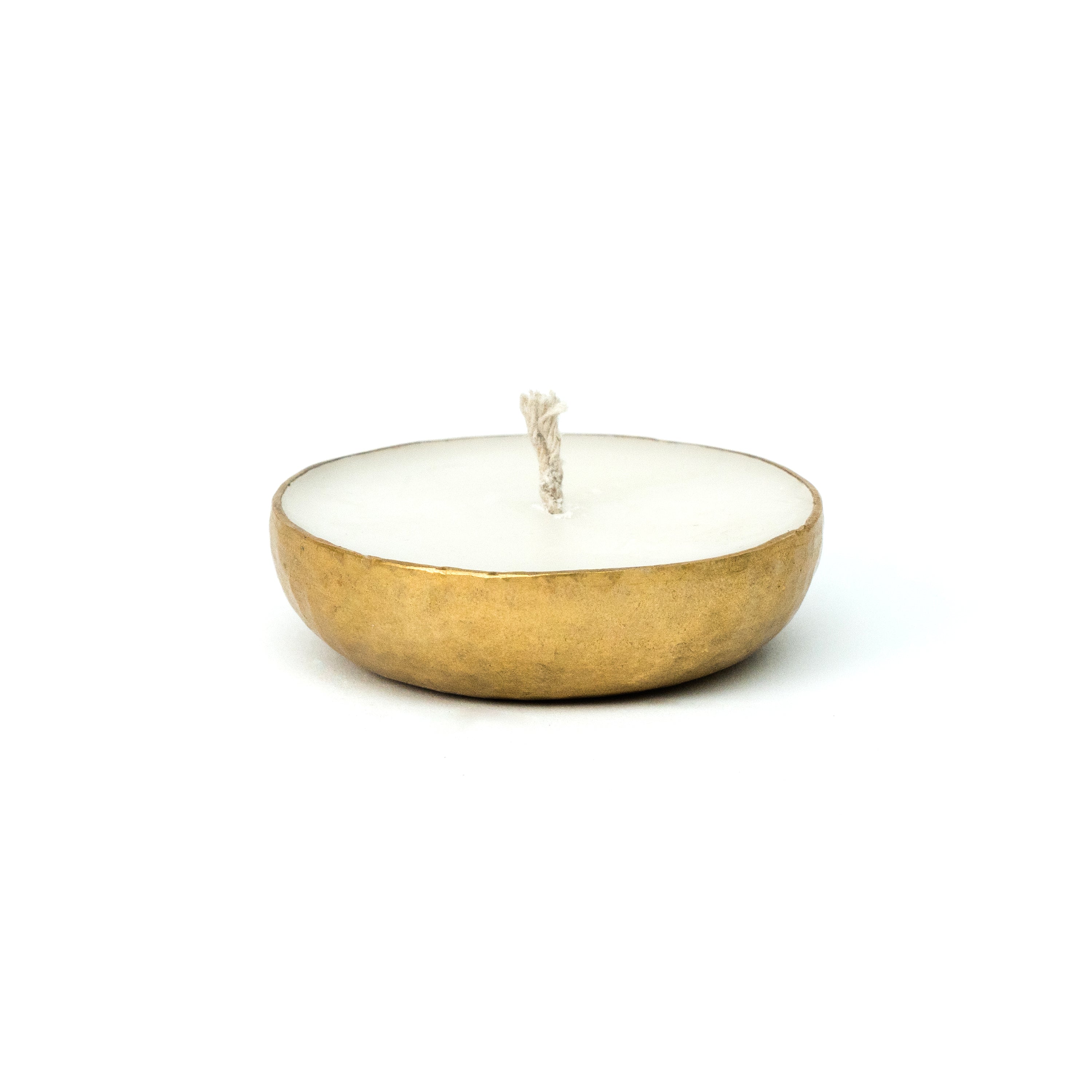 Mini Brass Glow Candle- set of 4