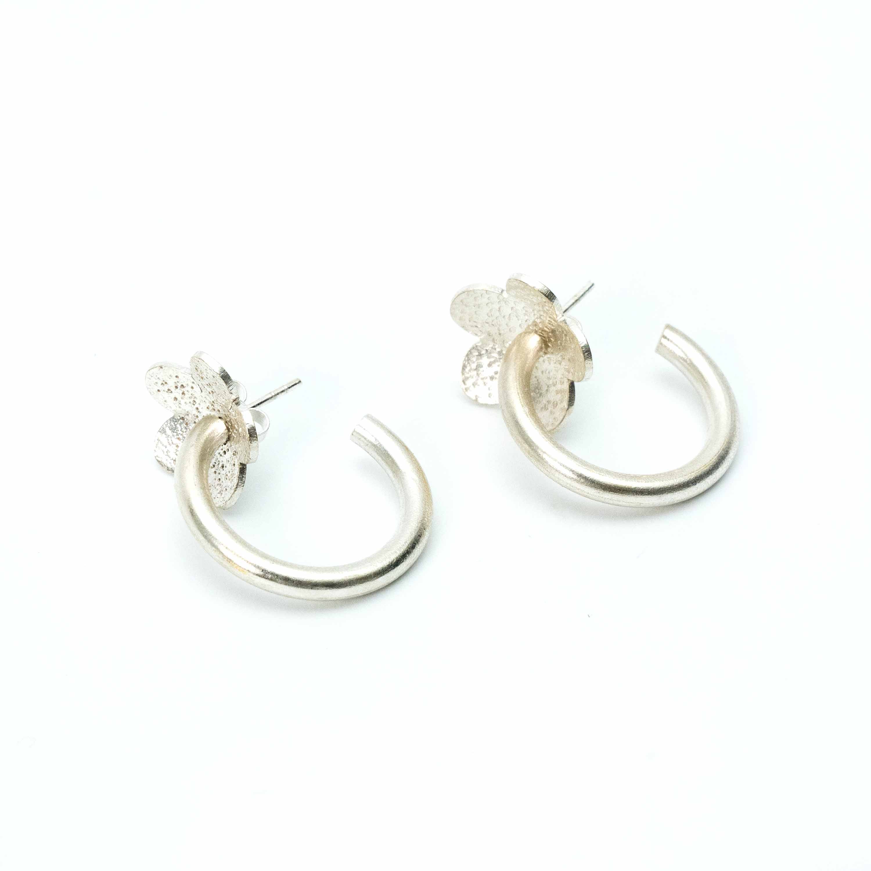 Flower Touch Hoops (Small)