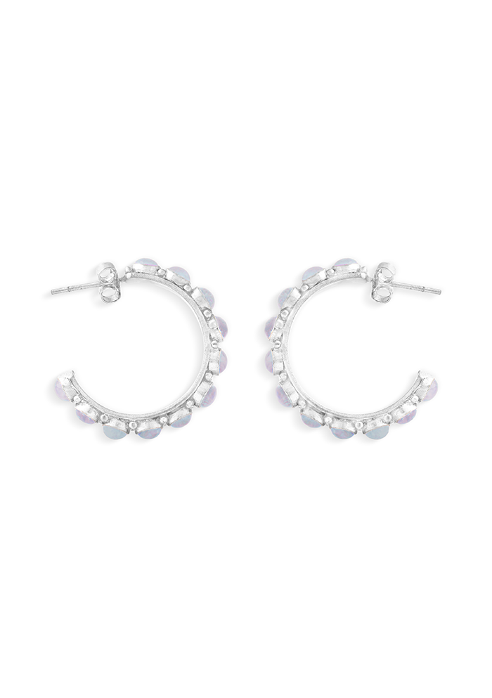 Moonstone Hoops