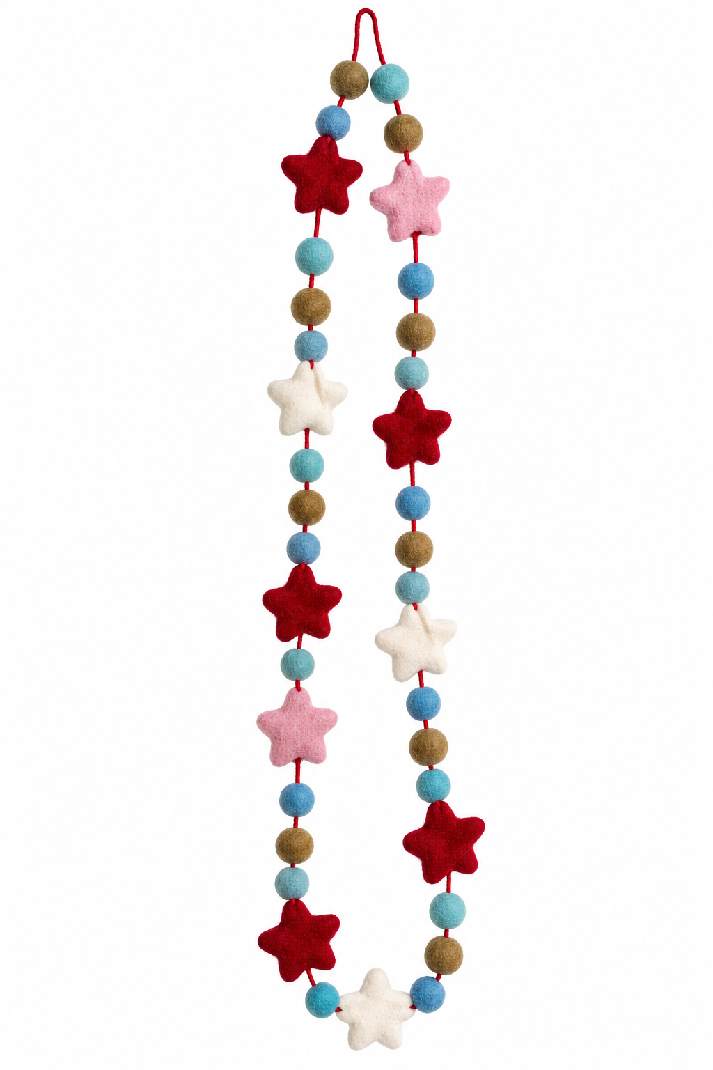 Wishing Star Handmade Wool Felt Garland