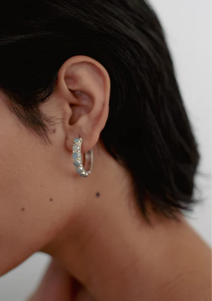 Moonstone Hoops
