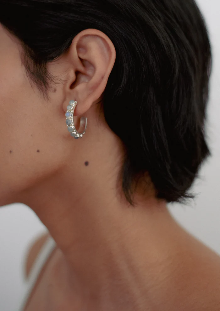 Moonstone Hoops