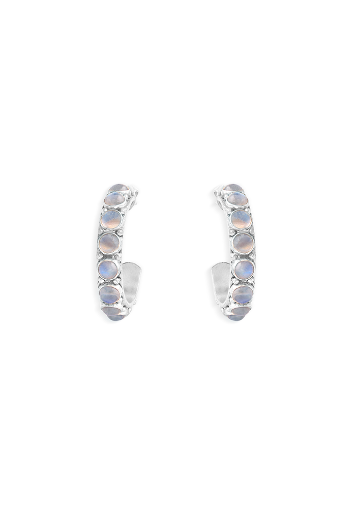 Moonstone Hoops
