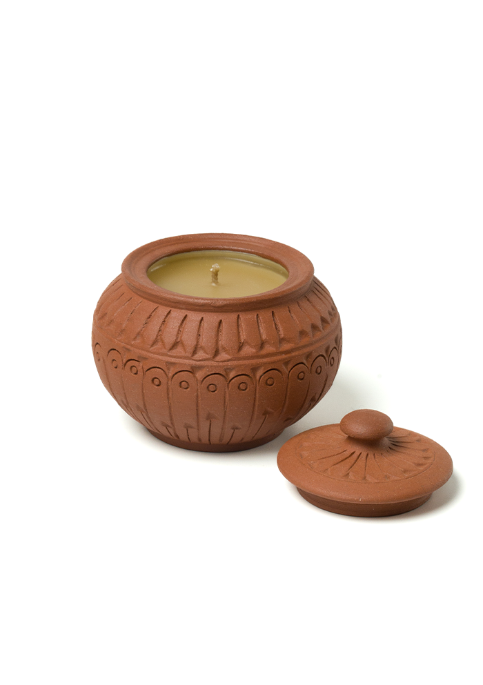 Earthern Senses Candle: Beeswax Handmade Candle