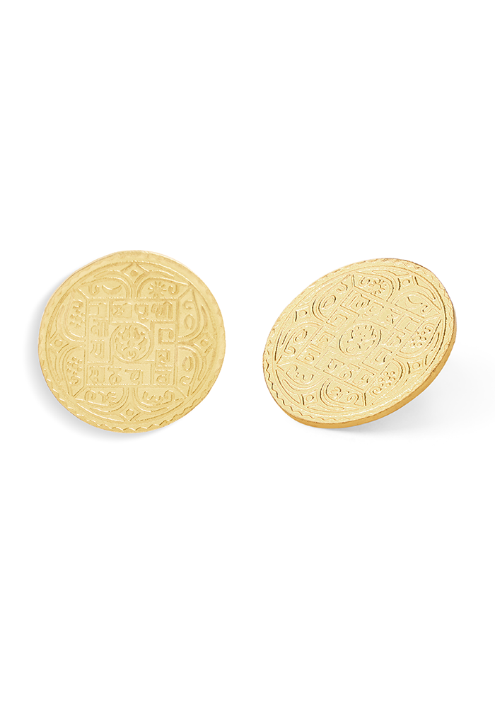 Nepali Coin Stud - Handmade In Nepal