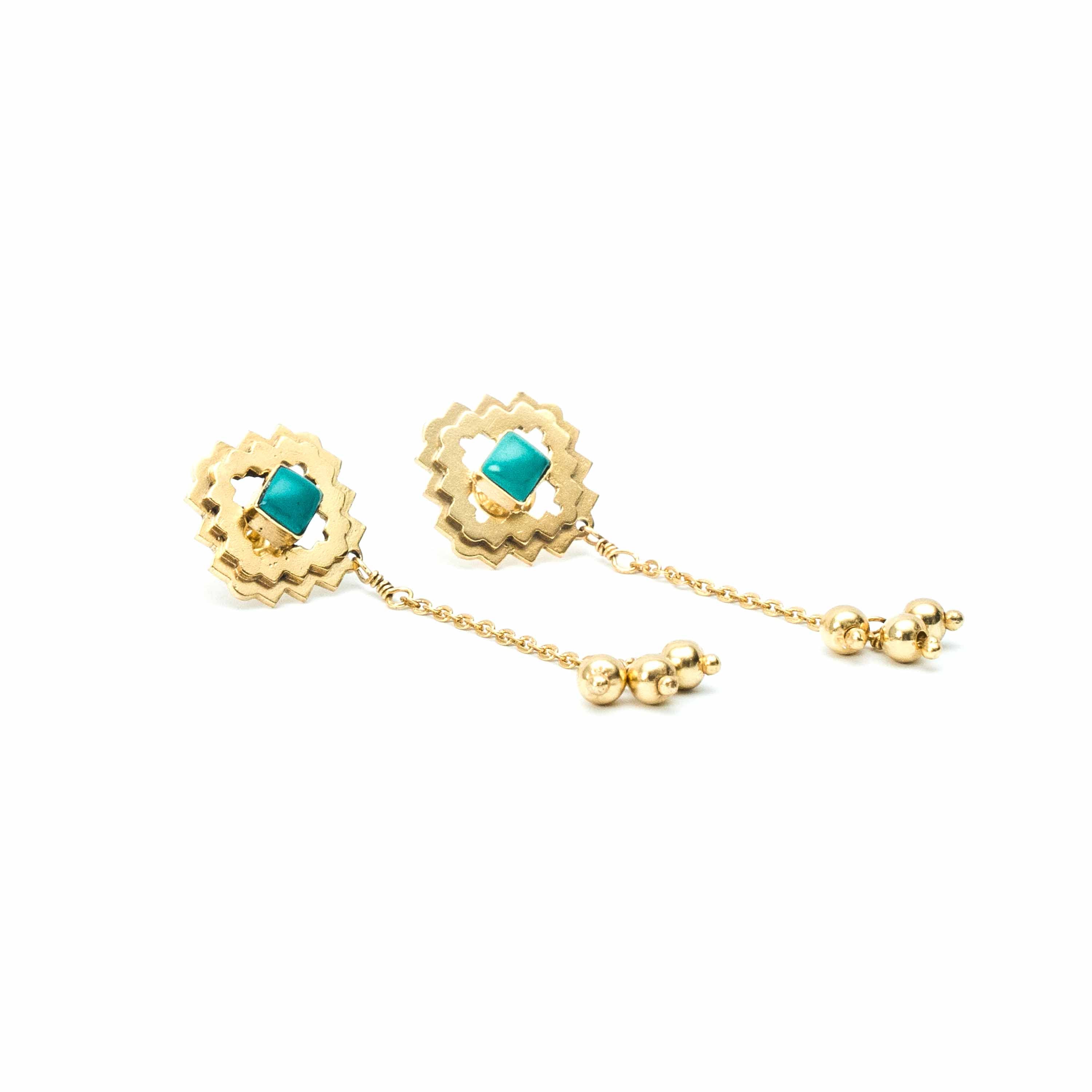 MANDALA BEAD EARRING