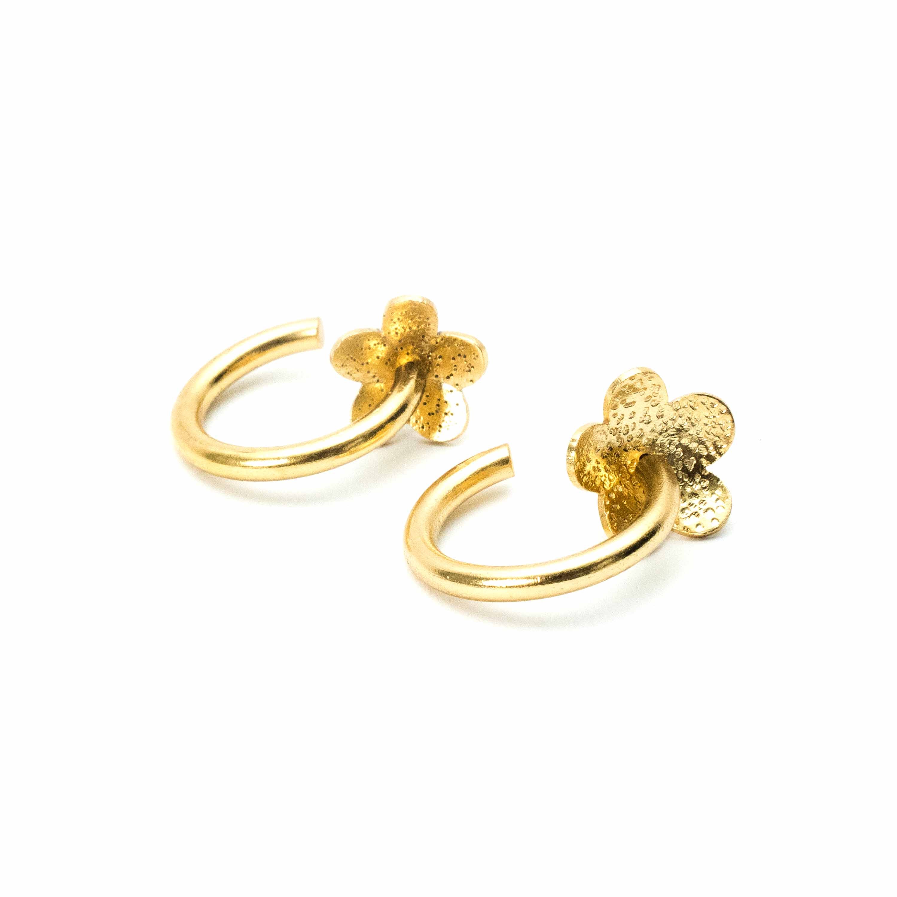 Flower Touch Hoops (Small)