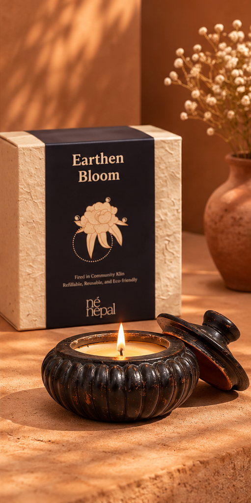 Earthern Bloom Candle