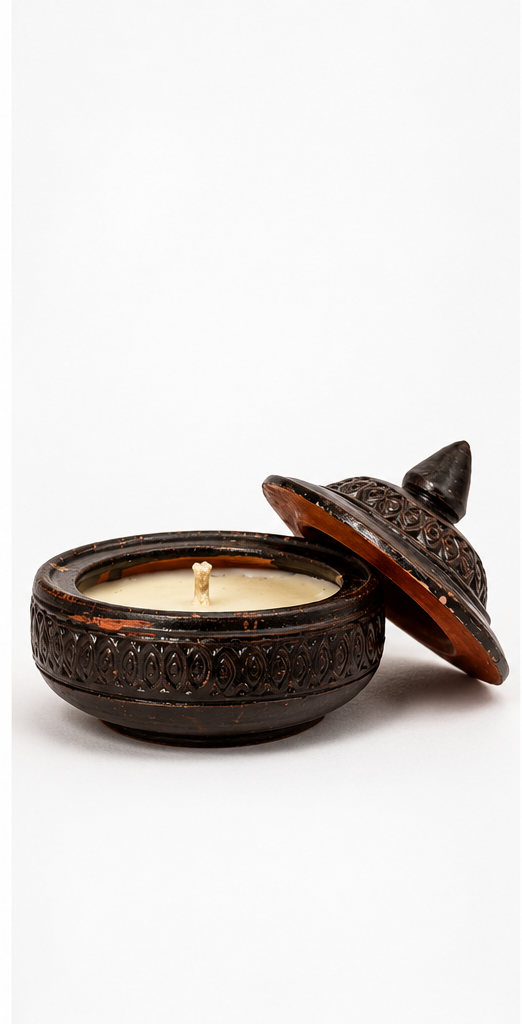 Earthen Light Candle