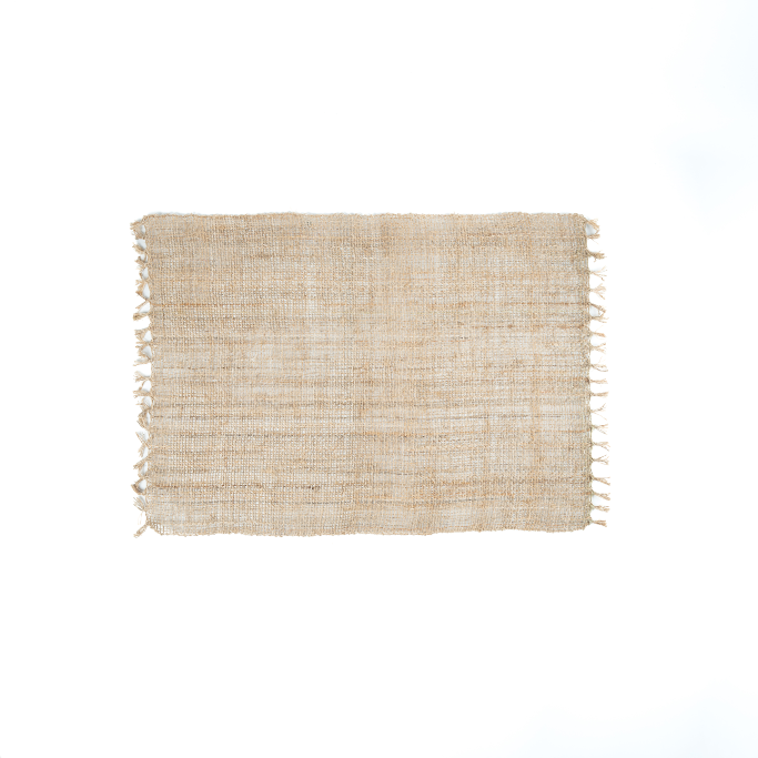 Handwoven Hemp  Natural Table Mat