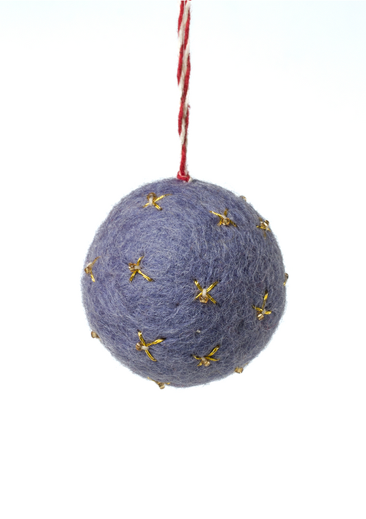 Purple Ball Christmas Decor